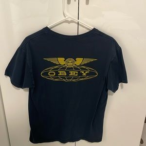 Obey t shirt. Navy blue